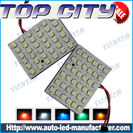 Topcity 48-SMD 3528 LED PCB Panel Lights, Dome Lights, Interior Panel Lights,Accent Lights - Car LED Interior Panel Lights